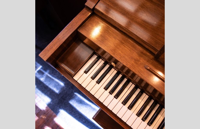 Used Baldwin Satin Mahogany Acrosonic Upright Piano - All Inclusive Premium Package (SN:969189) - Image 10